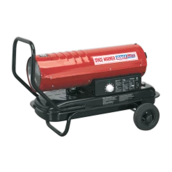 New 🌟 Sealey AB7081 Space Warmer® Paraffin/Kerosene/Diesel Heater 70,000Btu/hr With Wheels ⭐