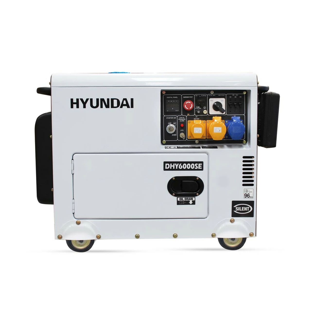 Budget 🎁 Hyundai DHY6000SE 5.2kW/6.5kVA Silenced Standby Single Phase Diesel Generator 😀 3 Budget 🎁 Hyundai DHY6000SE 5.2kW/6.5kVA Silenced Standby Single Phase Diesel Generator 😀 - Image 2