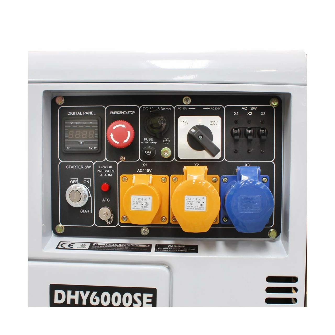 Budget 🎁 Hyundai DHY6000SE 5.2kW/6.5kVA Silenced Standby Single Phase Diesel Generator 😀 8 Budget 🎁 Hyundai DHY6000SE 5.2kW/6.5kVA Silenced Standby Single Phase Diesel Generator 😀 - Image 7