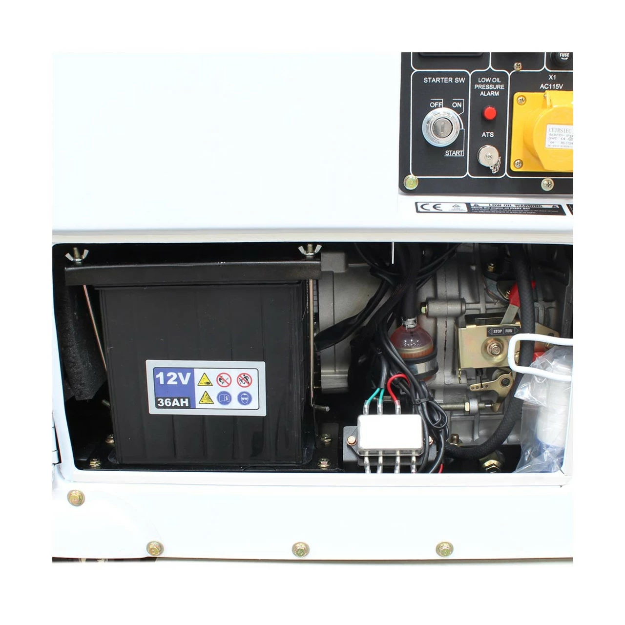 Budget 🎁 Hyundai DHY6000SE 5.2kW/6.5kVA Silenced Standby Single Phase Diesel Generator 😀 9 Budget 🎁 Hyundai DHY6000SE 5.2kW/6.5kVA Silenced Standby Single Phase Diesel Generator 😀 - Image 8