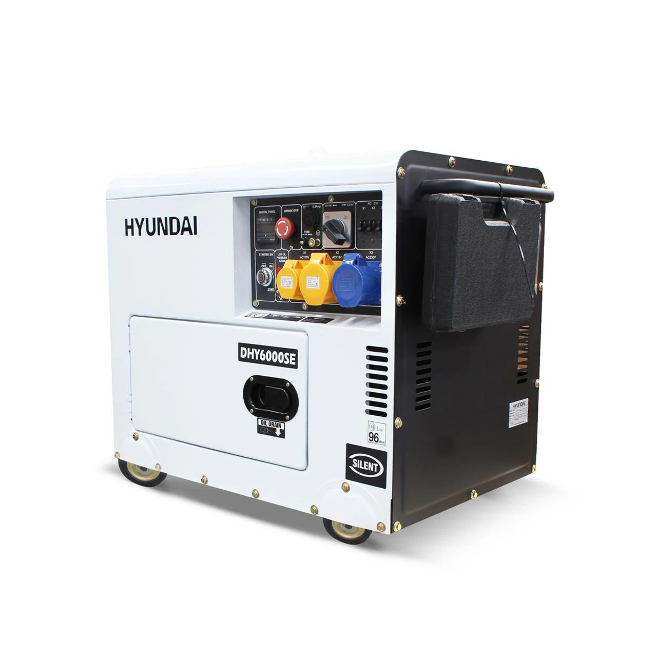 Budget 🎁 Hyundai DHY6000SE 5.2kW/6.5kVA Silenced Standby Single Phase Diesel Generator 😀 6 Budget 🎁 Hyundai DHY6000SE 5.2kW/6.5kVA Silenced Standby Single Phase Diesel Generator 😀 - Image 5