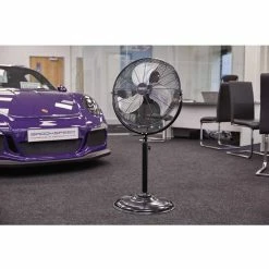 Budget 😍 Draper 70430 20"/500mm Pedestal Fan 120W 230V 🌟 -DeWalt Shop HV20F B 63209.1663690177