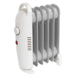Outlet 🔥 Sealey RD800 Oil-Filled Radiator Mini 800W/230V 6 Element 👏