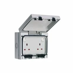 Budget 😉 SMJ SMJE613DB IP66 13A Socket 2-Gang 😍