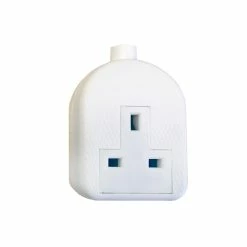 Outlet 💯 SMJ SMJRTS1GW White Trailing Extension Socket 13A 1-Gang 👏